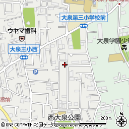 東京都練馬区西大泉3丁目25-17周辺の地図