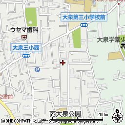 東京都練馬区西大泉3丁目25-14周辺の地図