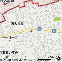 東京都練馬区西大泉5丁目8-9周辺の地図
