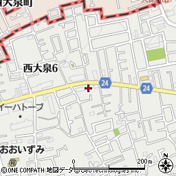 東京都練馬区西大泉5丁目8-10周辺の地図