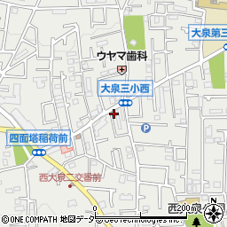 東京都練馬区西大泉3丁目30-15周辺の地図
