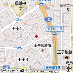東京都北区王子4丁目15-8周辺の地図