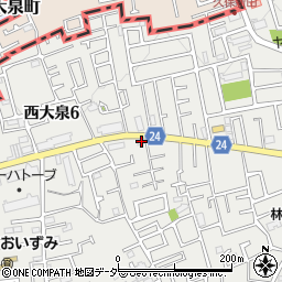 東京都練馬区西大泉5丁目8-12周辺の地図