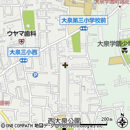 東京都練馬区西大泉3丁目25-16周辺の地図