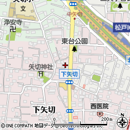 千葉県松戸市下矢切32周辺の地図
