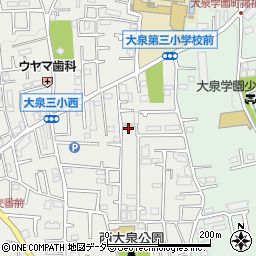 東京都練馬区西大泉3丁目25-15周辺の地図