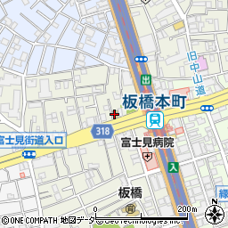 ミニストップ板橋本町駅前店周辺の地図