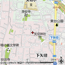 千葉県松戸市下矢切332周辺の地図