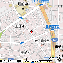 東京都北区王子4丁目15-3周辺の地図