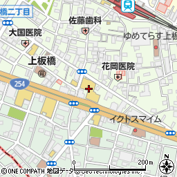 ダイソーコモディイイダ上板橋店周辺の地図