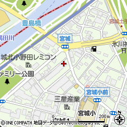 東京都足立区宮城1丁目24-12周辺の地図