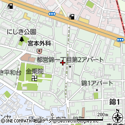 東京都練馬区錦周辺の地図