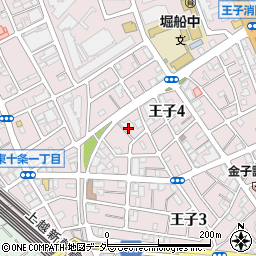 東京都北区王子4丁目4-4周辺の地図
