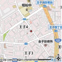 東京都北区王子4丁目14-9周辺の地図