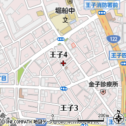 東京都北区王子4丁目11-1周辺の地図