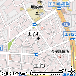 東京都北区王子4丁目11-9周辺の地図