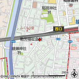 まいばすけっと綾瀬駅西店周辺の地図