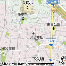 千葉県松戸市下矢切322周辺の地図