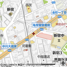 新宿３周辺の地図