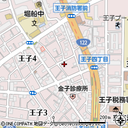 東京都北区王子4丁目21-5周辺の地図