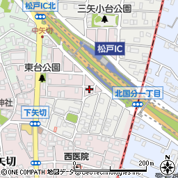 千葉県松戸市下矢切19周辺の地図