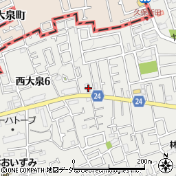 東京都練馬区西大泉6丁目10-2周辺の地図