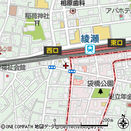 みずほ銀行綾瀬支店周辺の地図