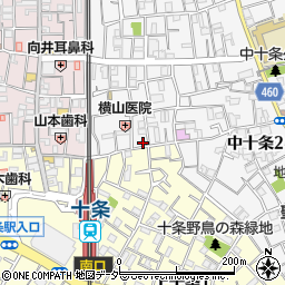 東京都北区中十条2丁目21-1周辺の地図
