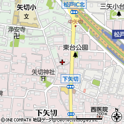 千葉県松戸市下矢切48周辺の地図