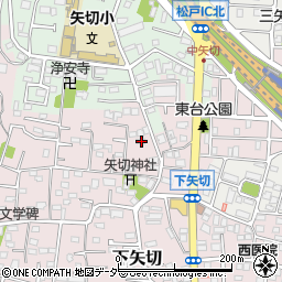 千葉県松戸市下矢切310周辺の地図