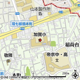 東京都板橋区稲荷台23周辺の地図