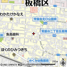 東京都板橋区常盤台周辺の地図