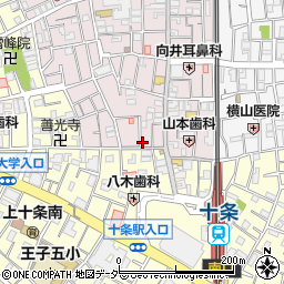 東京都北区十条仲原1丁目8-3周辺の地図
