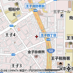 東京都北区王子4丁目21-10周辺の地図