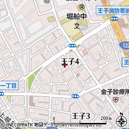 東京都北区王子4丁目9-9周辺の地図