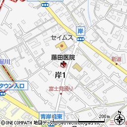 ウイン調剤こぐま薬局岸店周辺の地図