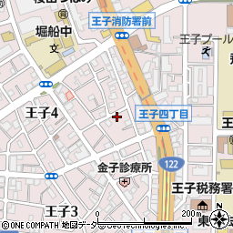東京都北区王子4丁目21-7周辺の地図