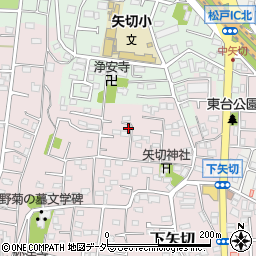 千葉県松戸市下矢切346周辺の地図