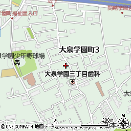 東京都練馬区大泉学園町3丁目周辺の地図