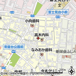 東京都板橋区常盤台1丁目周辺の地図