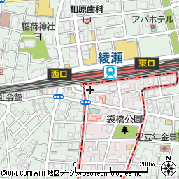 すき家綾瀬駅南店周辺の地図