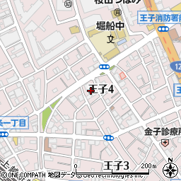 東京都北区王子4丁目9周辺の地図