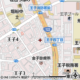 東京都北区王子4丁目21-8周辺の地図