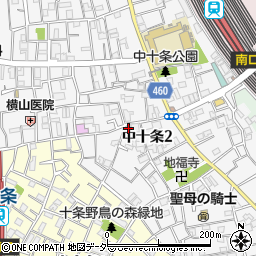 東京都北区中十条2丁目6-13周辺の地図