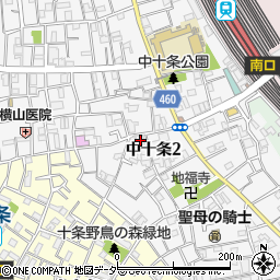 東京都北区中十条2丁目6-15周辺の地図