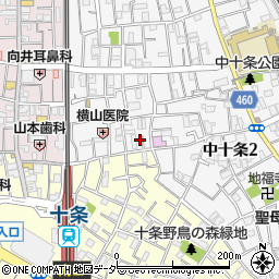 東京都北区中十条2丁目18-1周辺の地図
