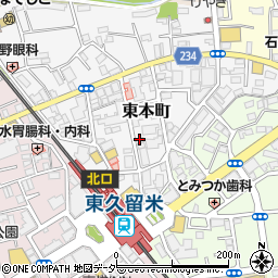 一建設株式会社　東久留米営業所周辺の地図