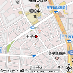 東京都北区王子4丁目11-6周辺の地図