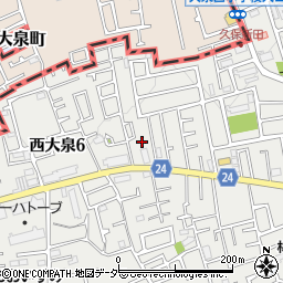 東京都練馬区西大泉6丁目10-6周辺の地図