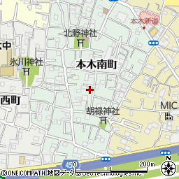 東京都足立区本木南町周辺の地図
